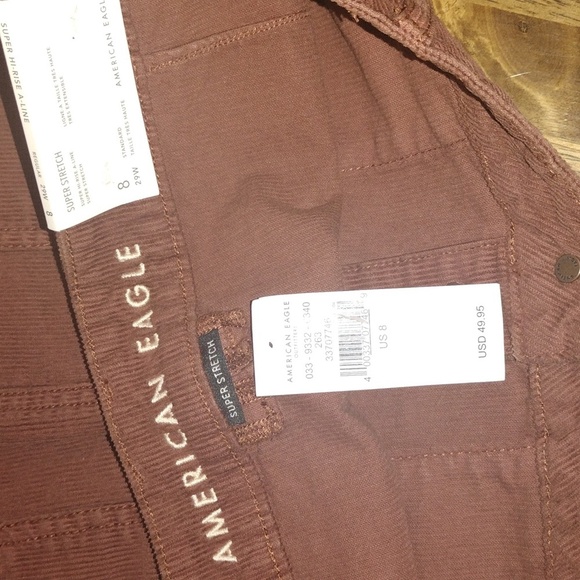 NWT AE Super High-Waisted Corduroy A-Line Skirt 8 - Picture 5 of 5